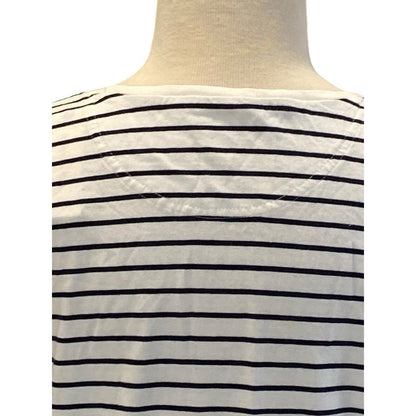 Size Small The Art Of Anthropologie T-shirt Bon Voyage Striped Graphic Shirt New