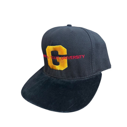 Vintage Grambling State University Tigers Snapback Hat Cap Suede Brim