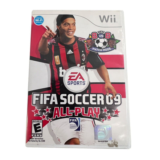 FIFA Soccer 09 All-Play (Nintendo Wii, 2008) Complete Tested Works