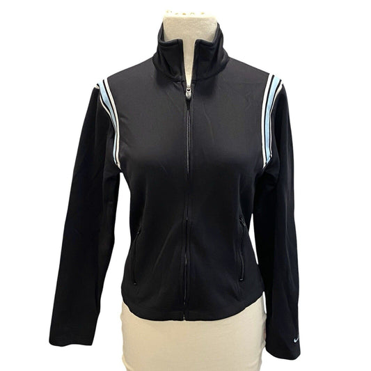 Cropped Nike Sportswear Jacket Size Medium Navy Blue UNC Tarheel Colors Vintage