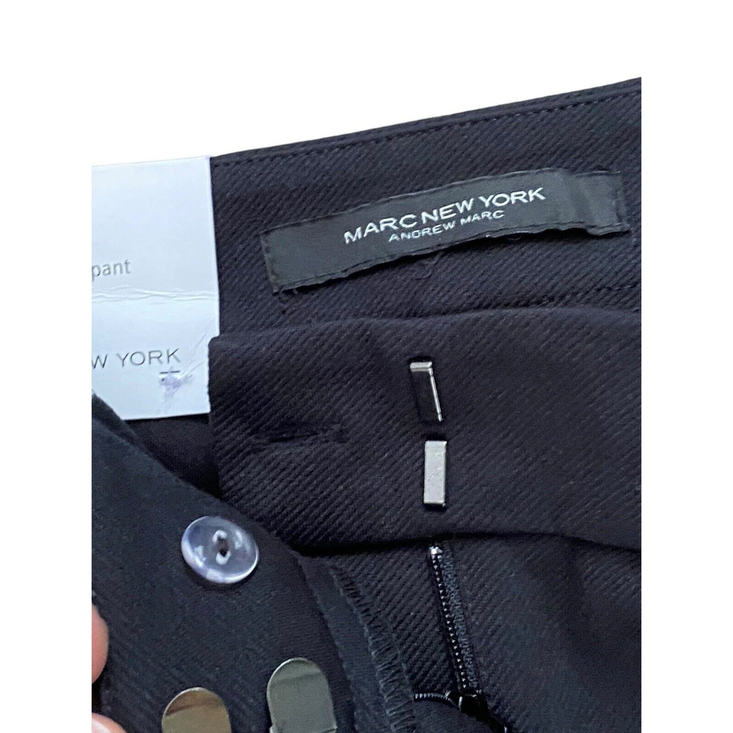 Marc New York Pants Womens Black Bootleg NWT Zipper Accent