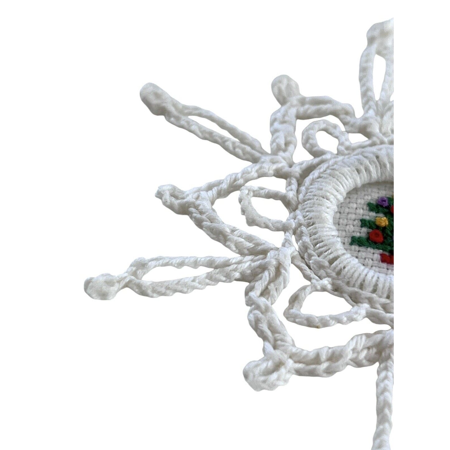 Handmade Stitched Snowflake Cross-stitch Christmas Tree Christmas Ornament
