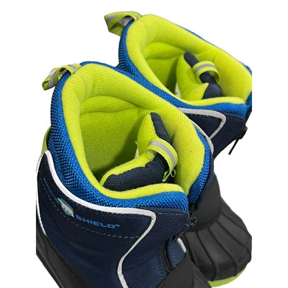 Arctic Shield Boys Waterproof Insulated Blue Warm Winter Snow Boot Youth Size 10