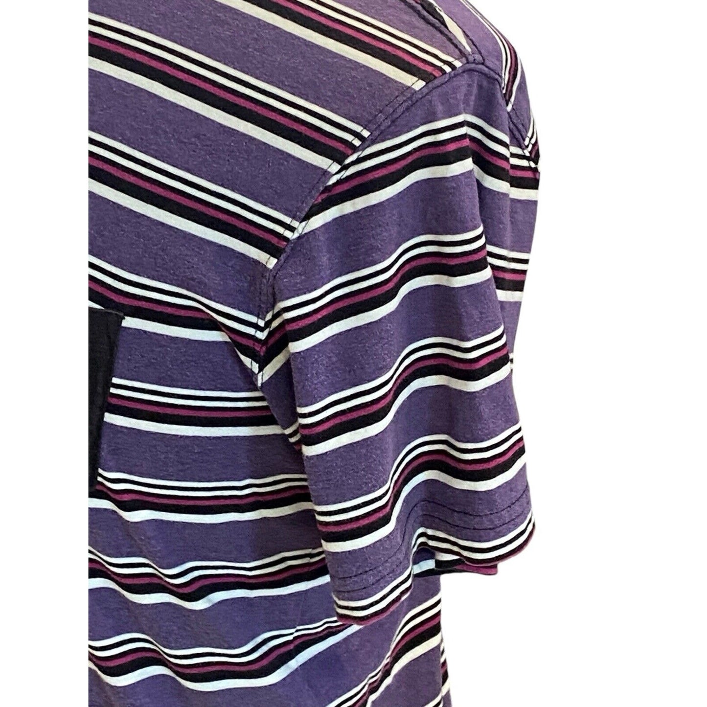 Size Medium OP Striped Pocket T Shirt Short Sleeve V-Neck