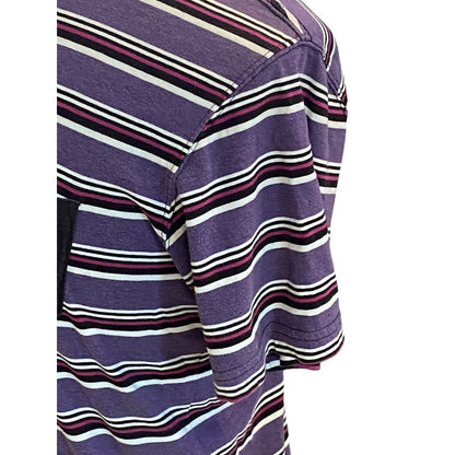 Size Medium OP Striped Pocket T Shirt Short Sleeve V-Neck