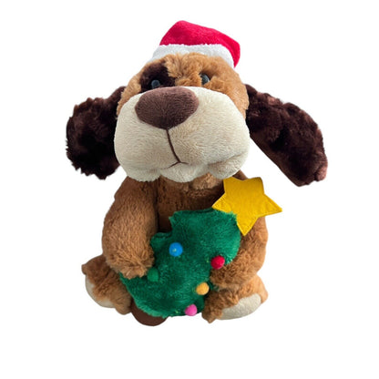 Tekky Toys Large Flapping Ears Christmas Dog Sings Shout! Moves Animated Tree