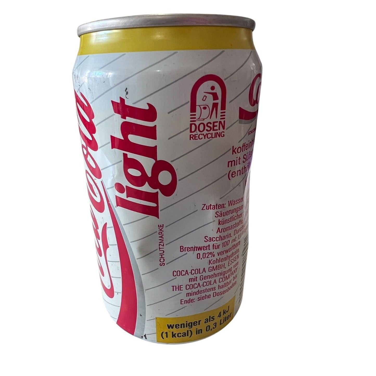 Vintage Coke Light Diet Coca Cola Soda Can German