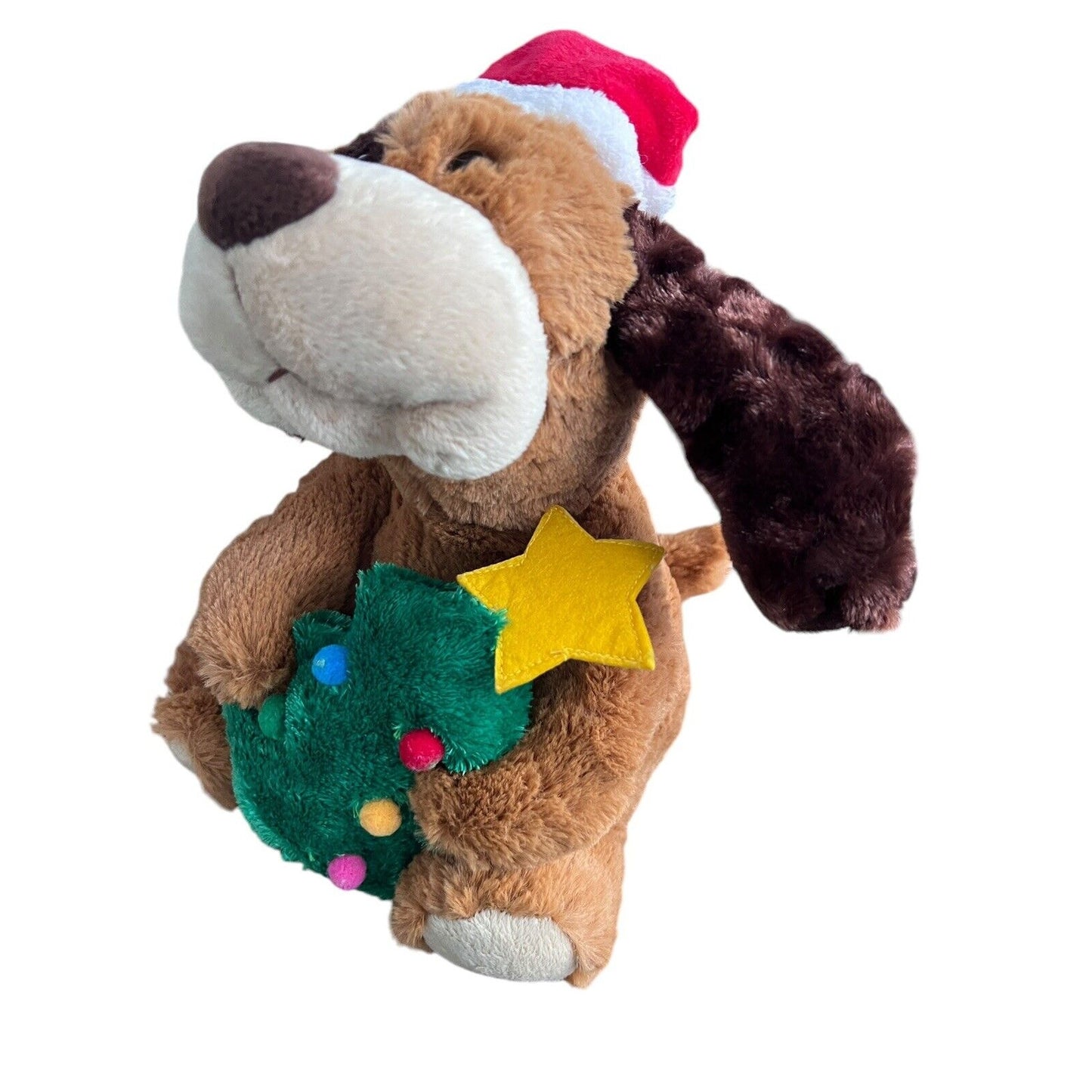 Tekky Toys Large Flapping Ears Christmas Dog Sings Shout! Moves Animated Tree