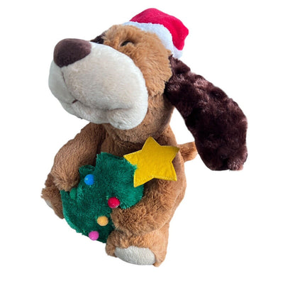 Tekky Toys Large Flapping Ears Christmas Dog Sings Shout! Moves Animated Tree