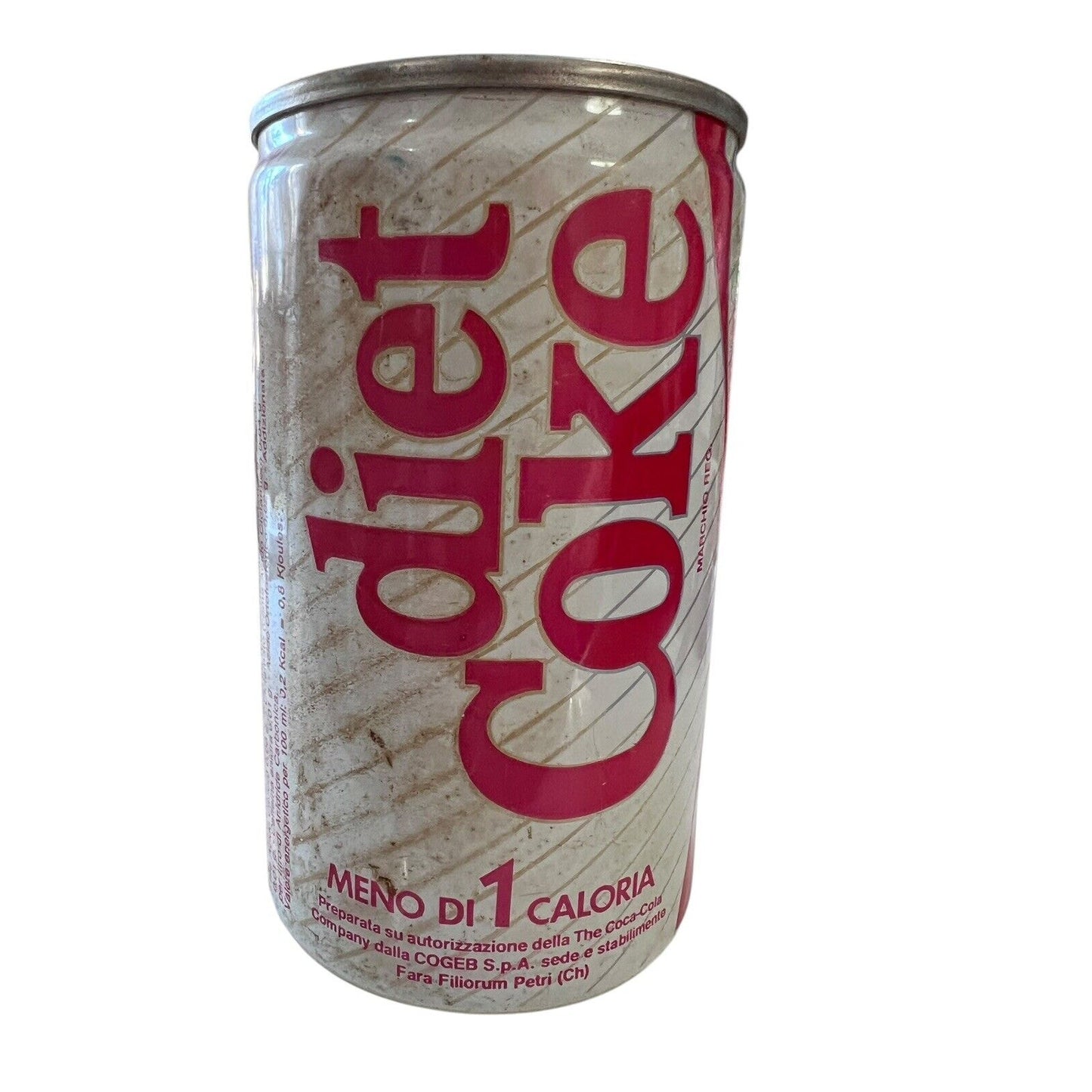 Vintage Diet Coke Coca Cola Soda Can Italy 1987 Italian