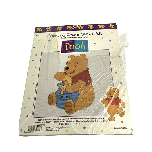 Disney Winnie the Pooh Hunny Honey Pot Counted Cross Stitch Kit 34001