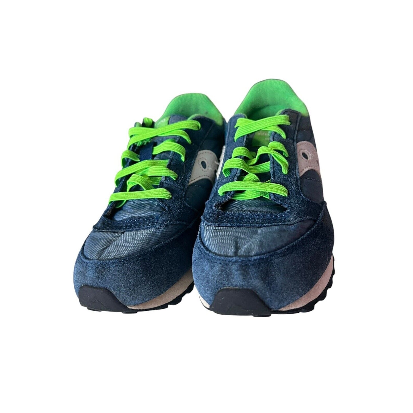 Saucony Jazz Original SK266316 Blue Green Suede Sneakers Shoes Youth 13