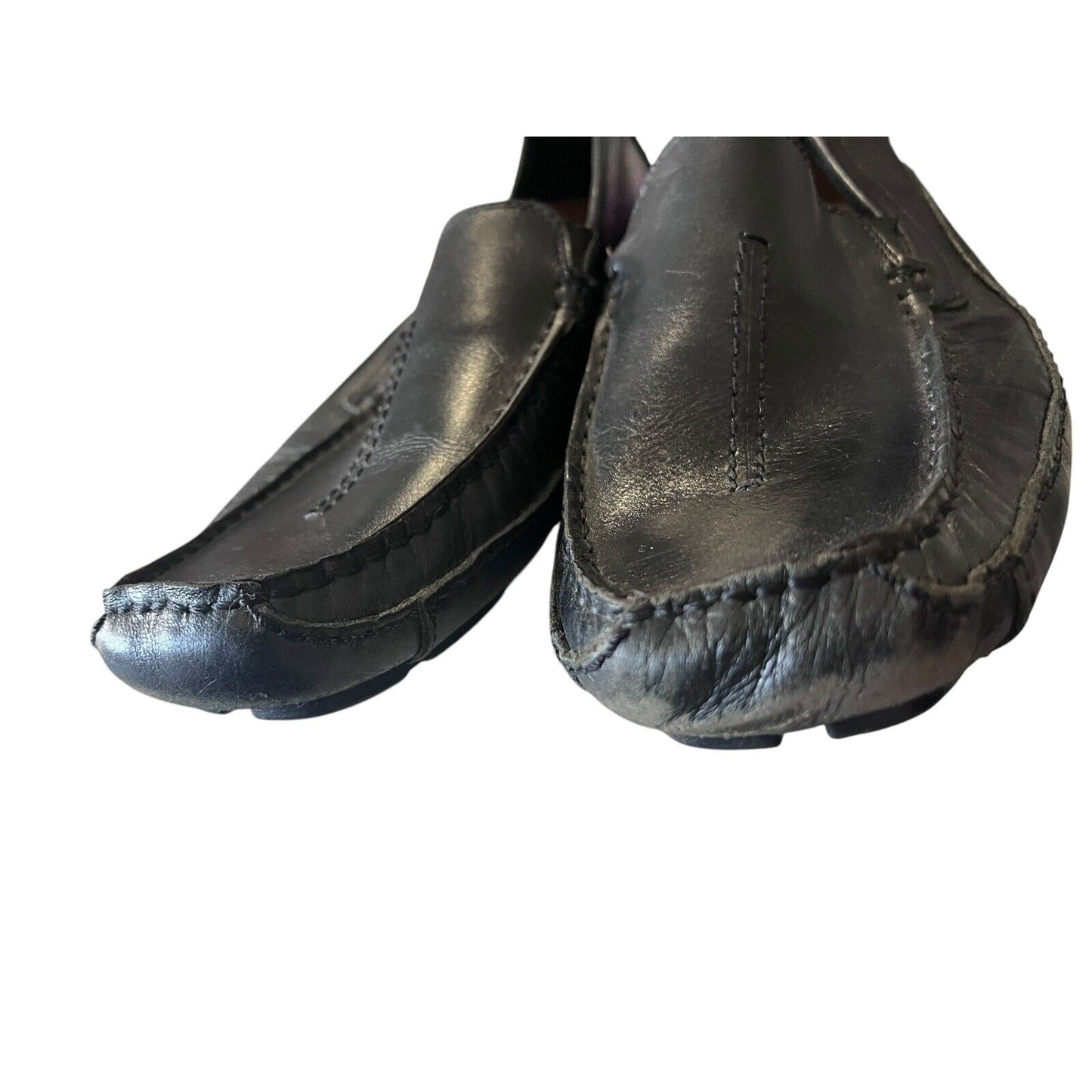 Clarks England Men's Sz 11M Shoes Black Leather Comfort Casual Moccasin Loafers