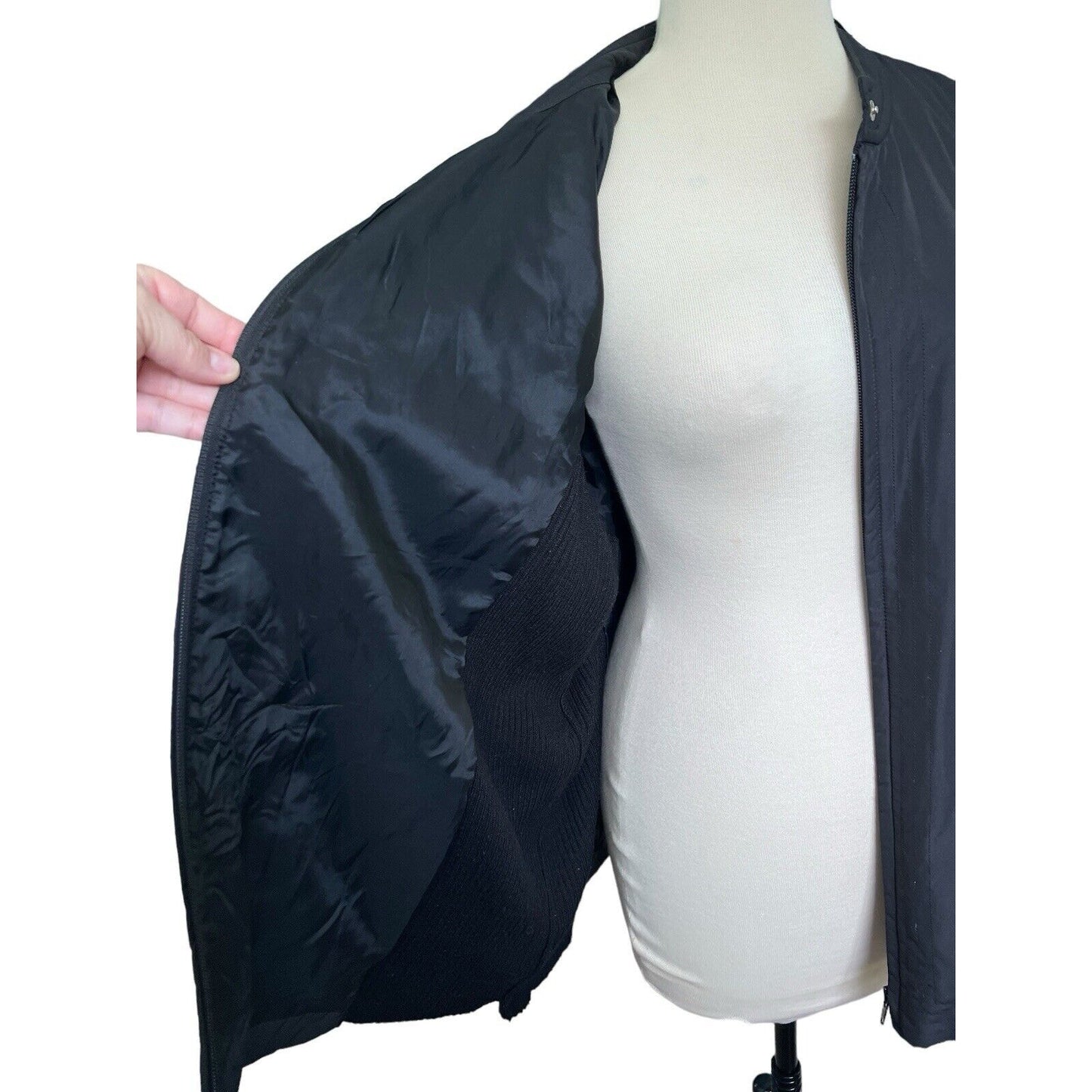 Woman’s Sigrid Olsen Black Sweater Coat Size 2X Plus Size Soft Curvy