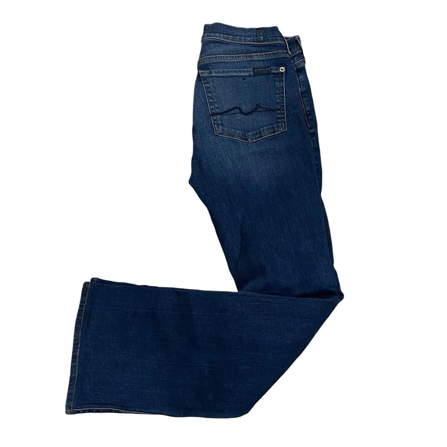 7 SEVEN FOR ALL MANKIND JEANS Original Bootcut Dark Flare Stretch Great Cond