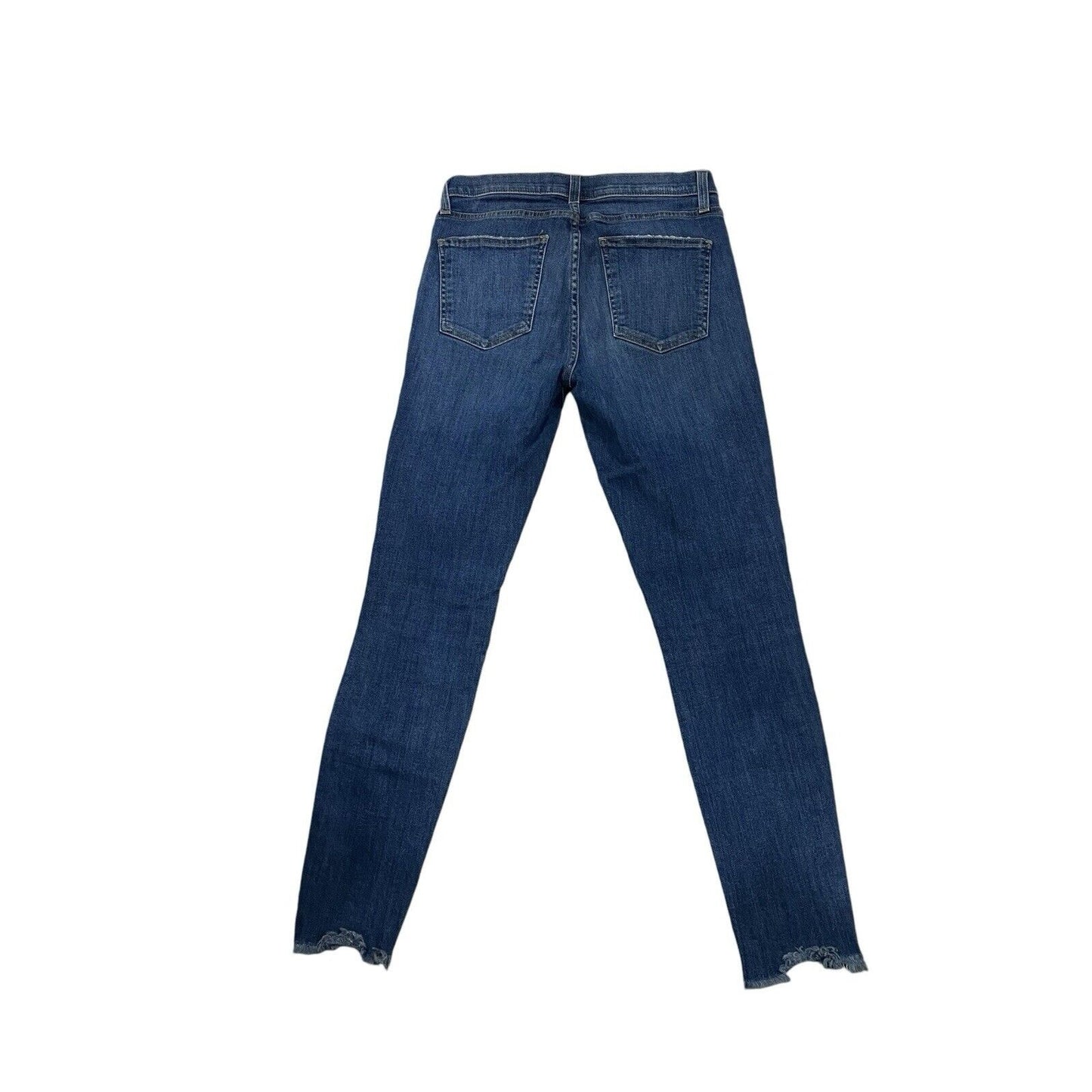 Size 27 Current Elliott Women Jeans Skinny Medium Wash Distressed Hem Raw