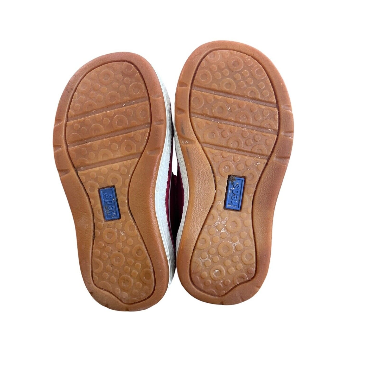 Size 4.5 Keds ELLA Red Leather Round Toe Mary Jane Shoes Toddler Holiday