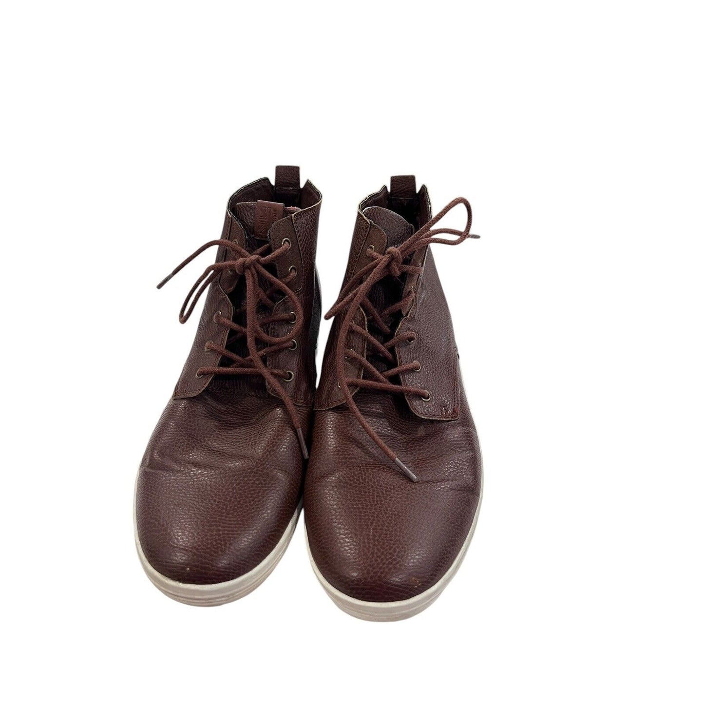 Size 12 Ben Sherman High-Top Brown Leather Casual Chukka Sneakers Boots Men’s