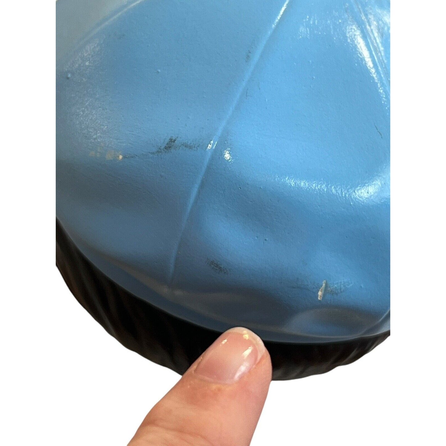 1970's Chalk Ware Boy Golfer Ceramic Mold Figurine Vintage Blue