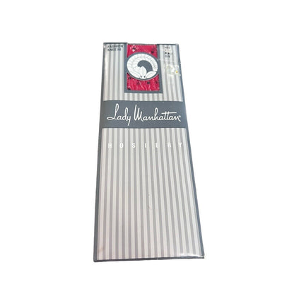 Lady Manhattan Fashion Knee Hi Hosiery Red Black Polka Dot NOS