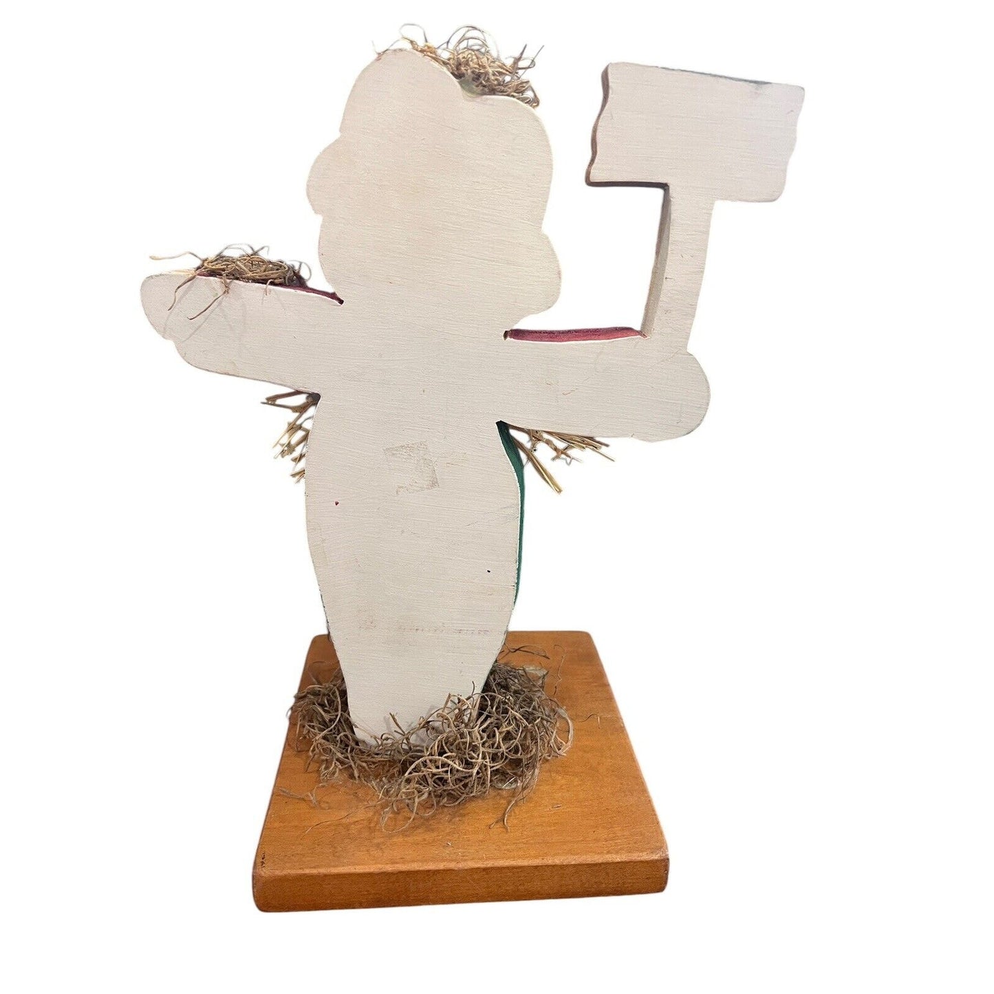 Fall Decor Hand Painted Wooden Scarecrow No Crows Allowed Sign Thanksgiving Farm