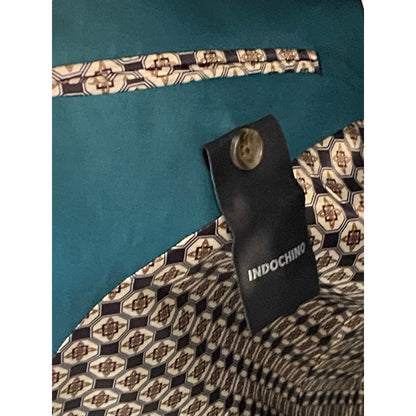 NEW Indochino Mens Teal Green Silk Linen Newbury Blazer Jacket Sz 52