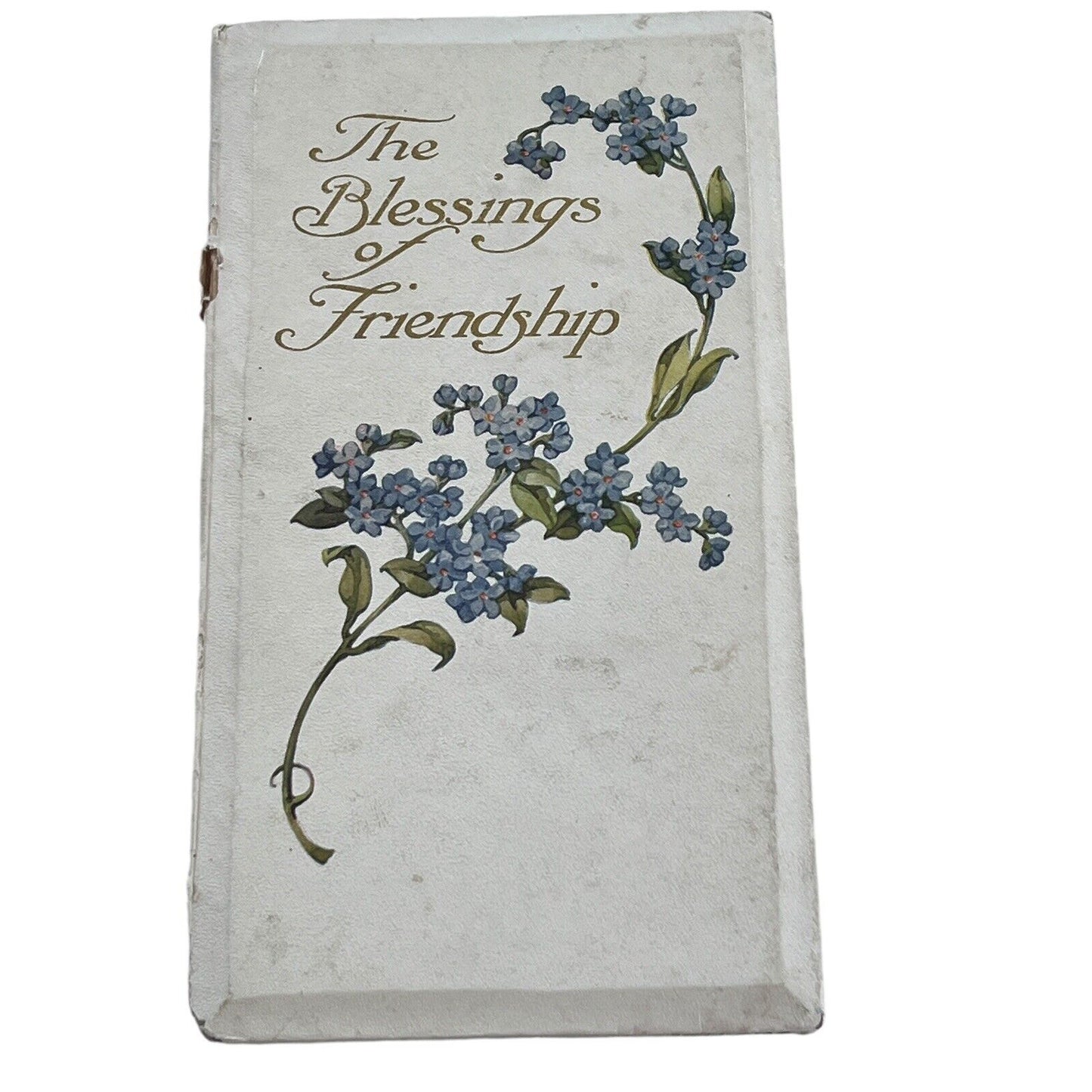 The Blessings of Friendship Vintage Poem Book USA Cottage Granny Friends