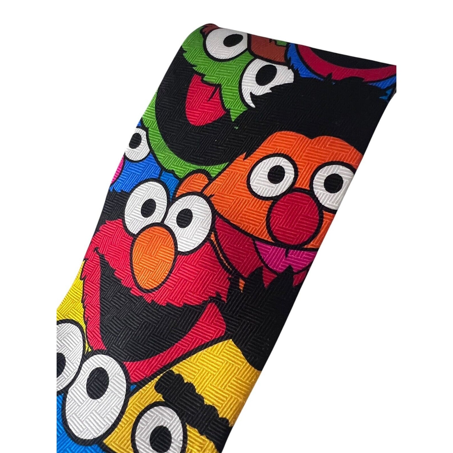 Sesame Street Cookie Monster Silk 58” Neck Tie Multicolor Elmo Burt Ernie Oscar