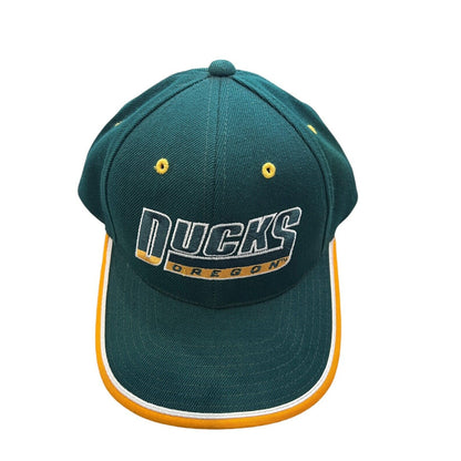 Vintage ProPlayer Oregon Ducks Hat Cap Green Gold Adjustable EUC Wool Blend