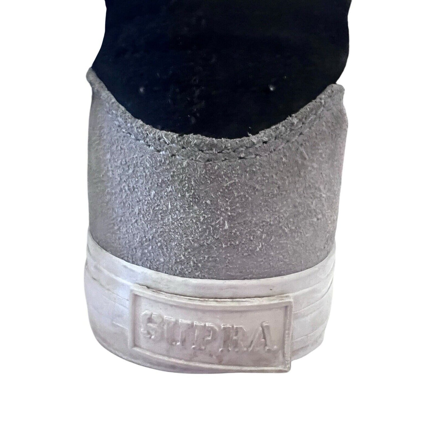 Supra Muska 001 Skytop Gray High Top Size 7.5 Skate Sneaker Shoes Mens Two Tone