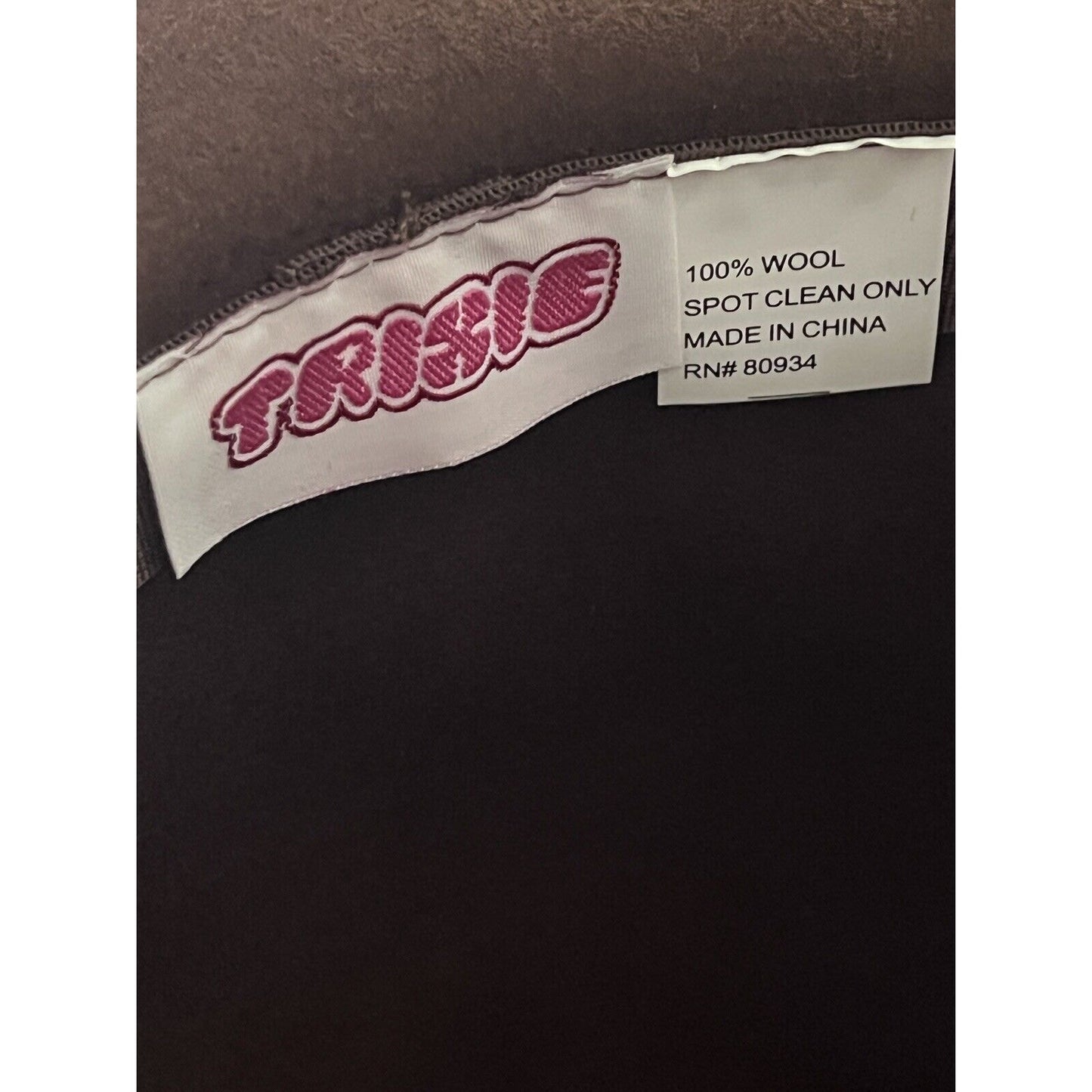 Trixie Brand Brown Women’s 100% Wool Cloche Hat Bow One Size