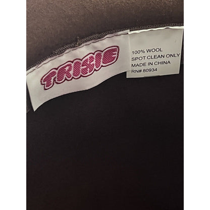 Trixie Brand Brown Women’s 100% Wool Cloche Hat Bow One Size