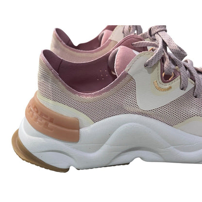 Size 9 Sorel Kinetic RNEGD Float Sneaker Women's Chalk Eraser Pink Mesh shoes