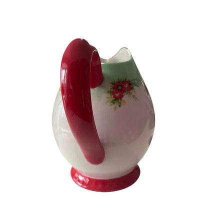 Pioneer Woman Christmas Holiday Cheer Garland 9" Stoneware Pitcher