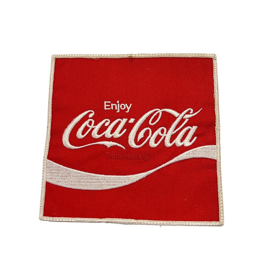 Vintage Coca Cola Coke 6" Jacket Patch Embroidered Square Spot