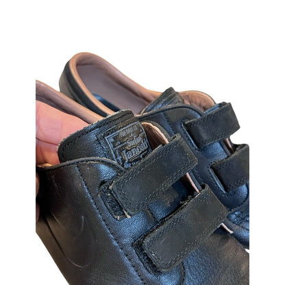 9.5 Rare Nike SB Zoom Janoski AC dunk 705405-002 Triple Black Leather Shoes Skat