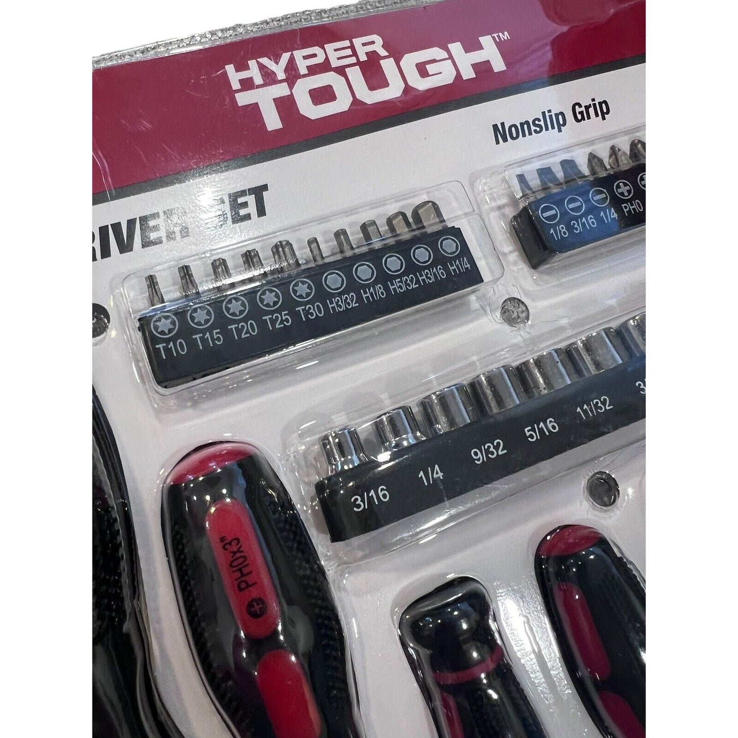 50 Piece Hyper Tough Screwdriver Set Multi-Type Easy Care Easy Clean NEW