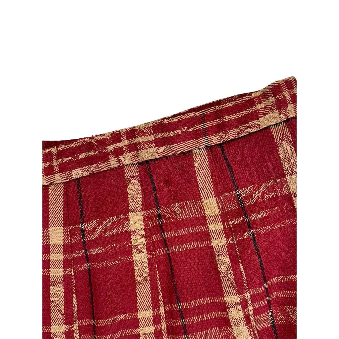 Vintage Pendleton Red Plaid Vintage Virgin Wool A Line Skirt See Measurements Szcon
