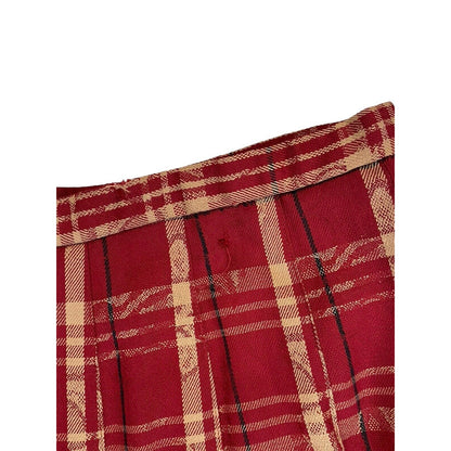 Vintage Pendleton Red Plaid Vintage Virgin Wool A Line Skirt See Measurements Szcon