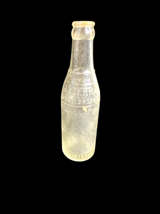 Vintage A. Cerra Soda Bottle Glass Carbondale PA 7 fl oz 8"h