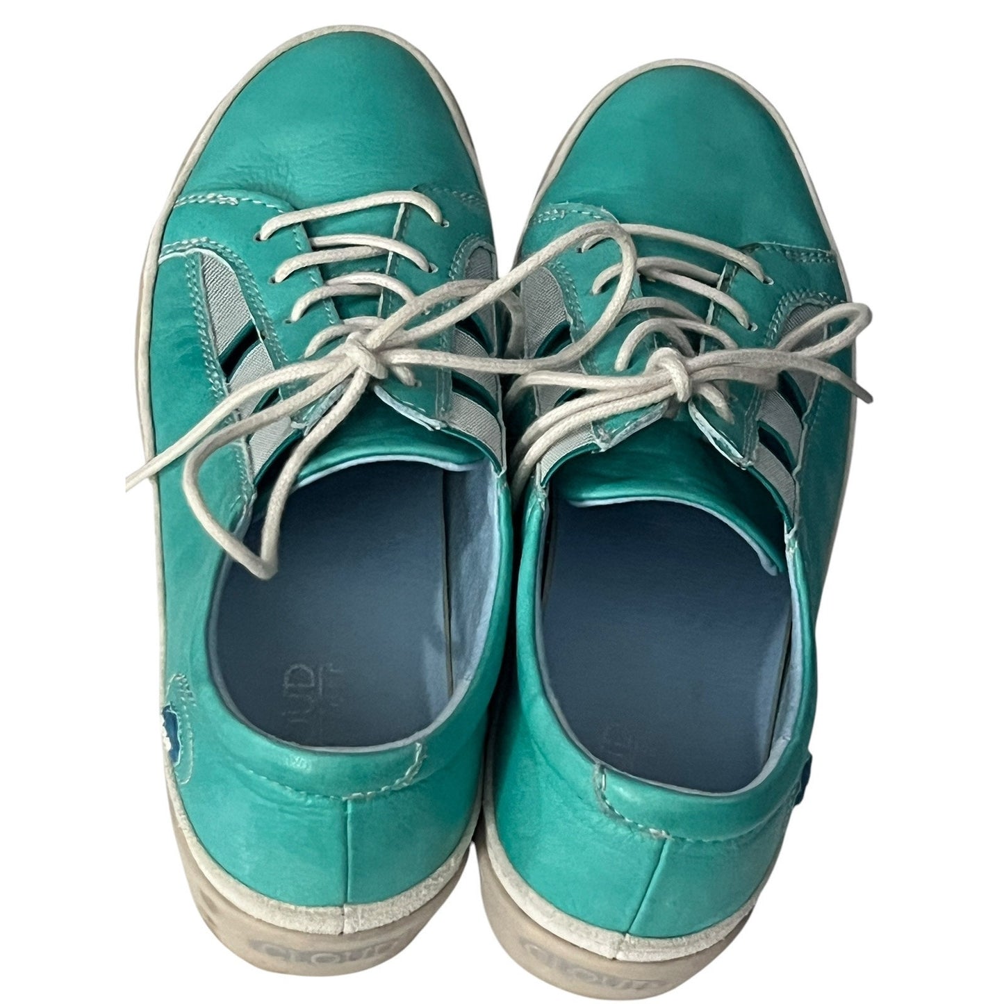 7.5 Turquoise CLOUD Brand Sneakers Size 38 Leather Comfort