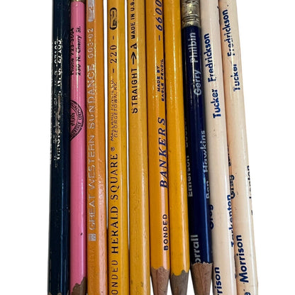 Vintage Pencil Lot of 19 Mallard Eagle Faber General Football Ad Made in USA
