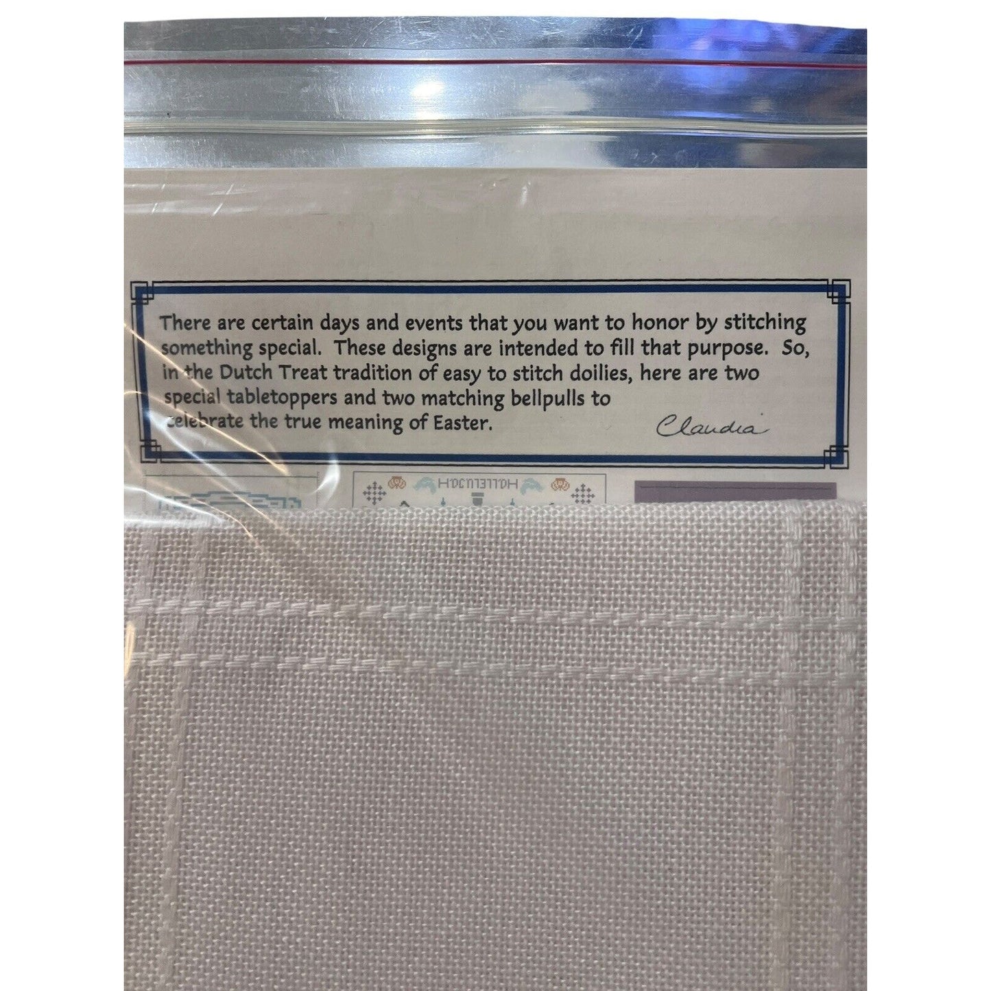 Claudia Dutcher Treat Designs Resurrection Table-topper Cross Stitch Kit Bell