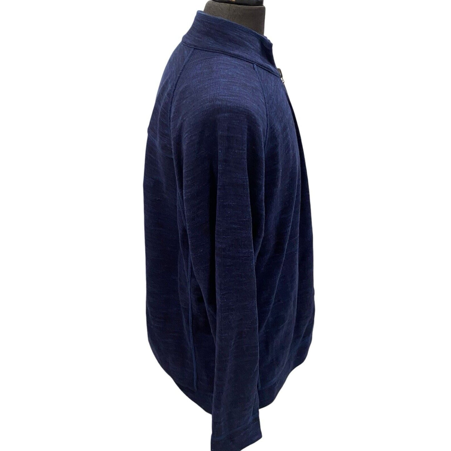 Size XL Tommy Bahama Mens 1/4 Zip Reversible Sweatshirt Sweater Blue