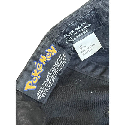 Pokemon Baseball Cap Hat Youth 1916 Embroidered Snapback All Over Visor Pokeball