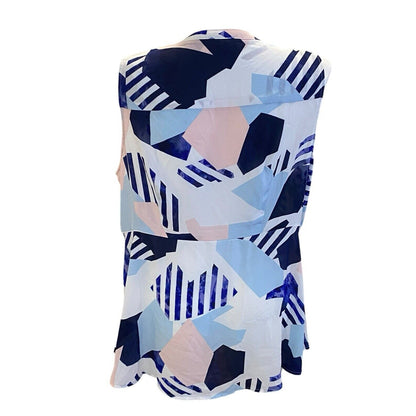 Size 2 Torrid Womens Plus Geometric Sleeveless Top Blouse Shirt