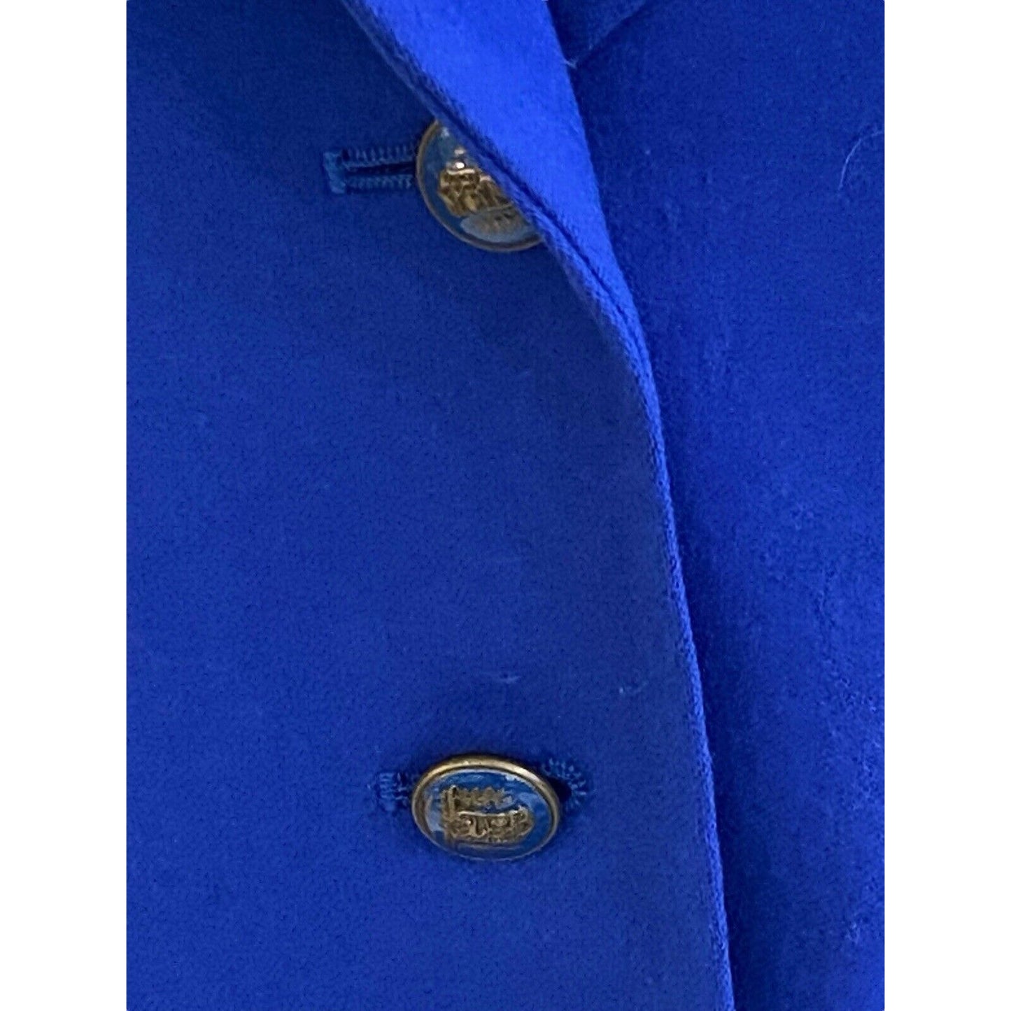 Size 18 PENDLETON Virgin Wool Bright Blue Blazer Jacket Women’s Vintage