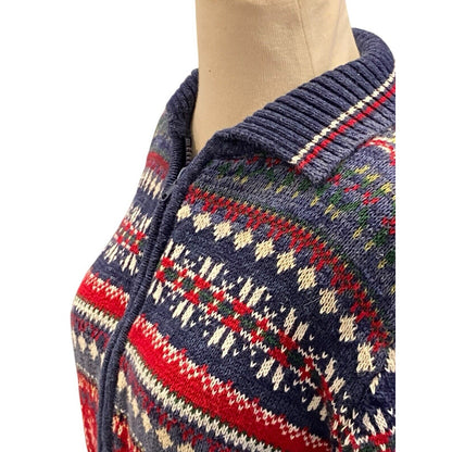 Tiara International Women's Vintage Holiday Winter Cardigan Sweater Size M