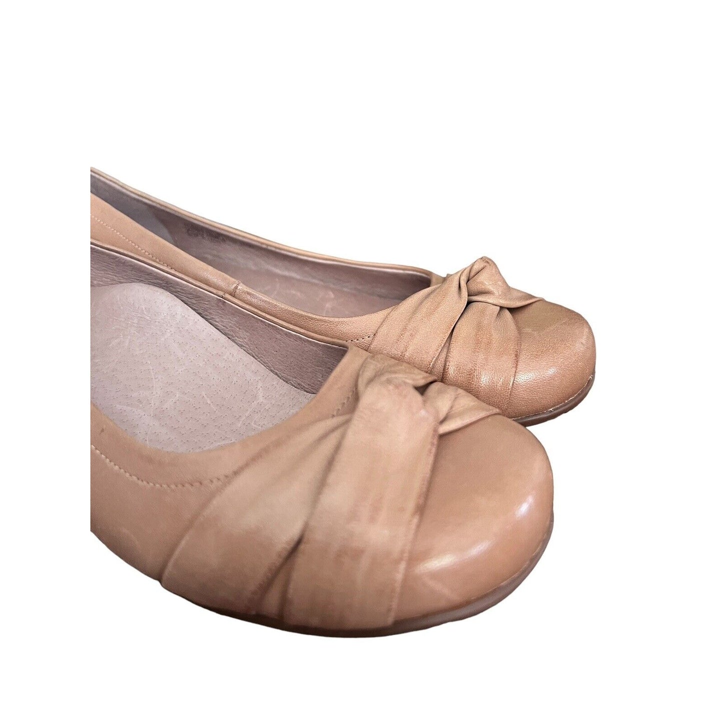 Size 7 N Abeo Terrie Women's Flat Shoes Leather Tan NWOB