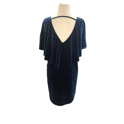 Size Small Womens Teal Velvet Mini Shift Dress NWT Witchy Fairy Felicity & Coco